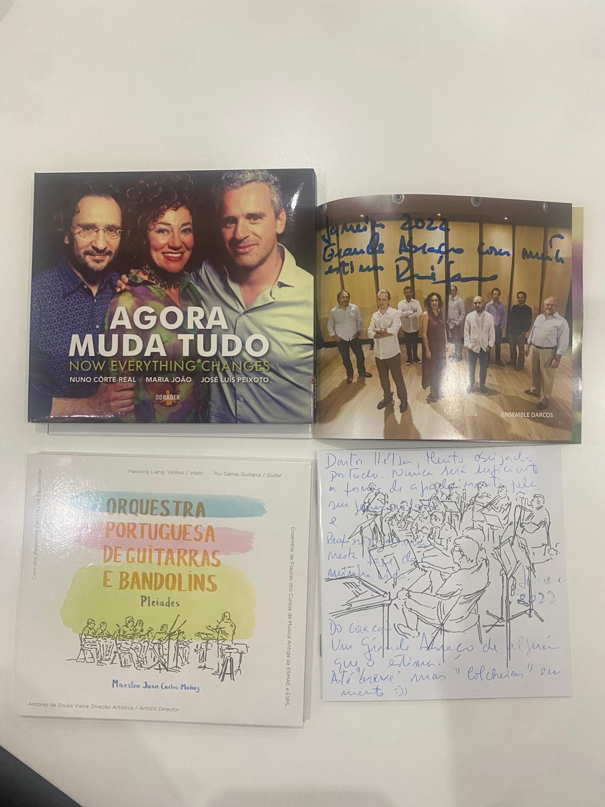 Discos e dedicatórias
